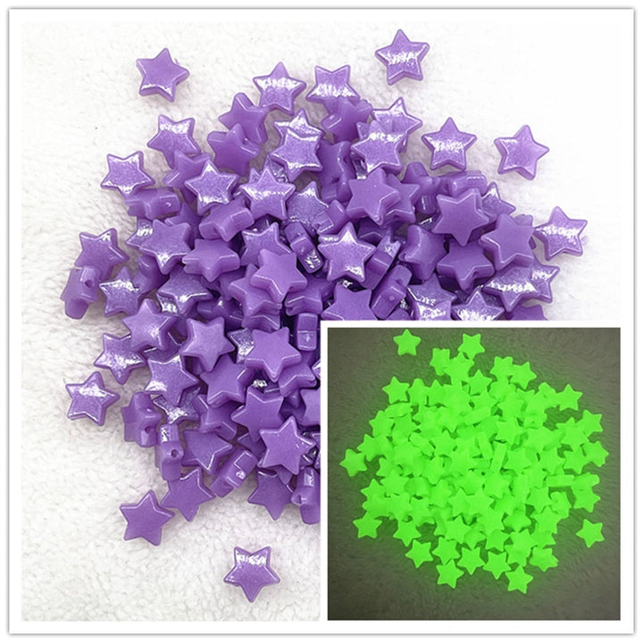 Luminous Star Shaped DIY Crafting Beads - Juneptune