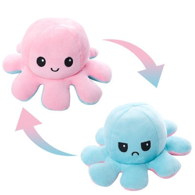 Reversible Cute Octopus Plush Toy - Juneptune