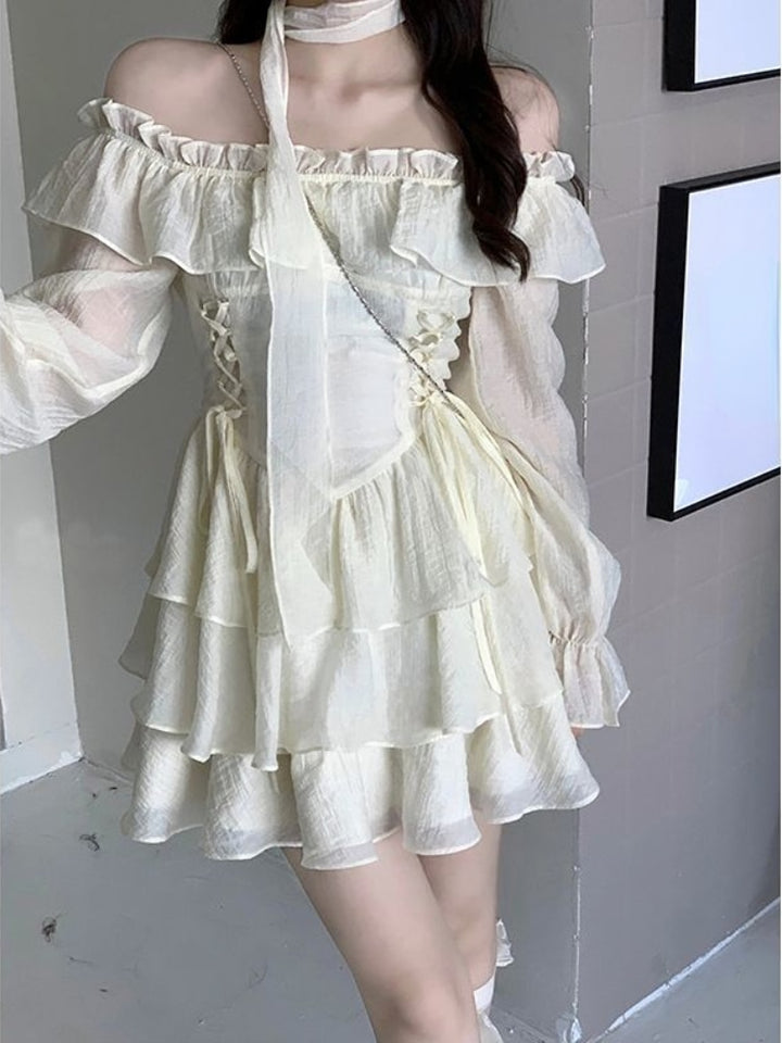 Fairycore Long Sleeves Dress - Juneptune