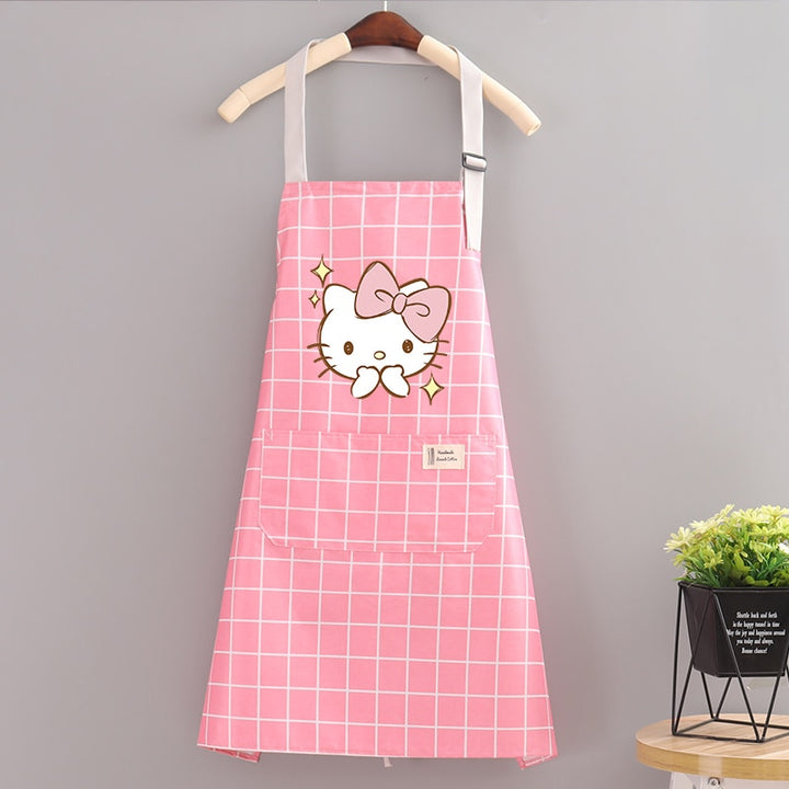 Kawaii Sanrio Hello Kitty Waterproof Apron - Juneptune