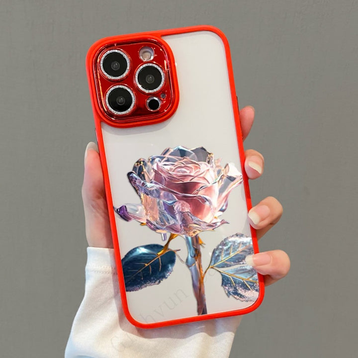 Aesthetic Shiny Rose iPhone Case - Juneptune