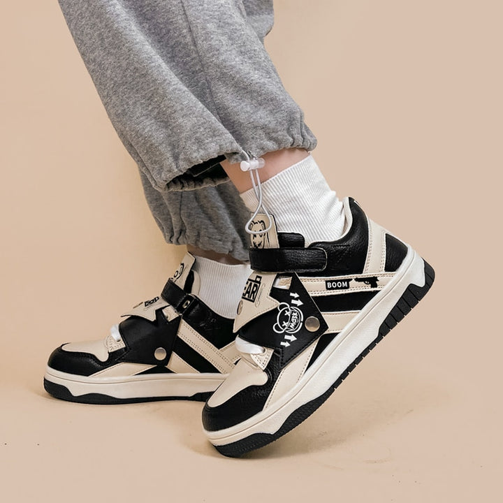 Streetwear Black Bear Chunky Shoe Sneakers - Juneptune