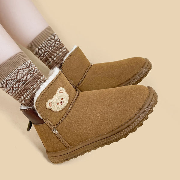 Kawaii Bear Ankle Boots - Juneptune