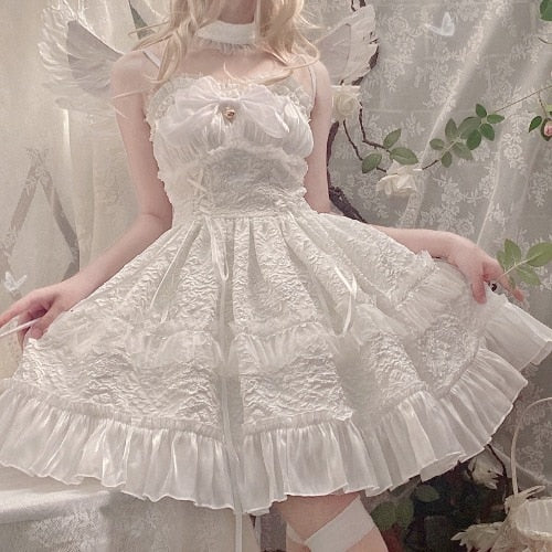 Gothic Lolita Lace Dress With Choker - Juneptune