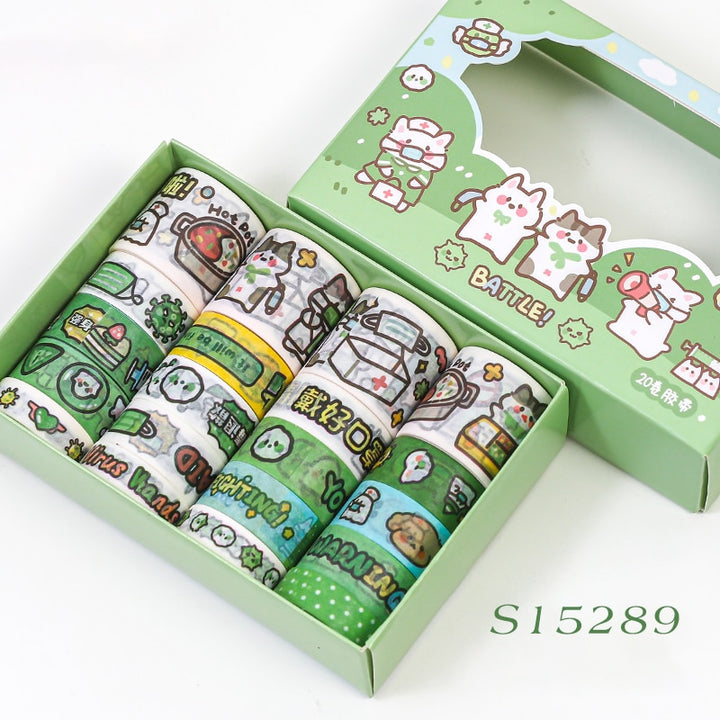 Cute Animal Themed Washi Tape Set - Juneptune