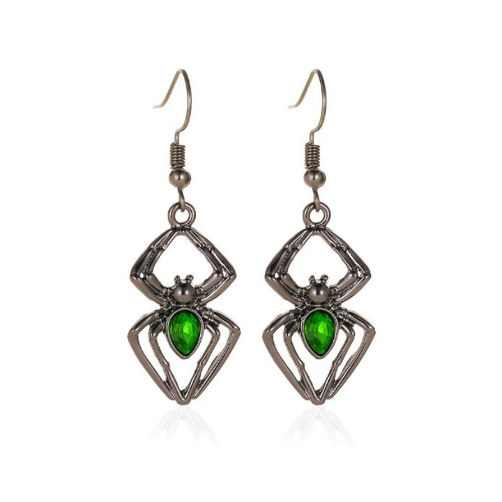 Aesthetic Green Spider Jewelry Set - Juneptune