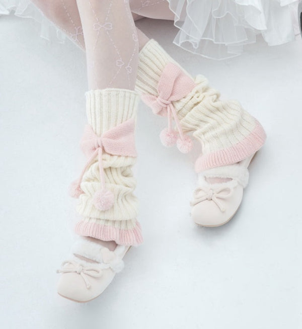 Sweet Lolita Pink Leg Warmers - Juneptune