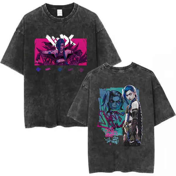 Unisex Arcane Jinx Washed T-Shirt