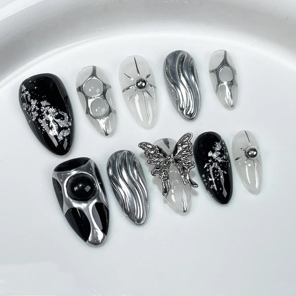 Mooncore Butterfly Nails Set