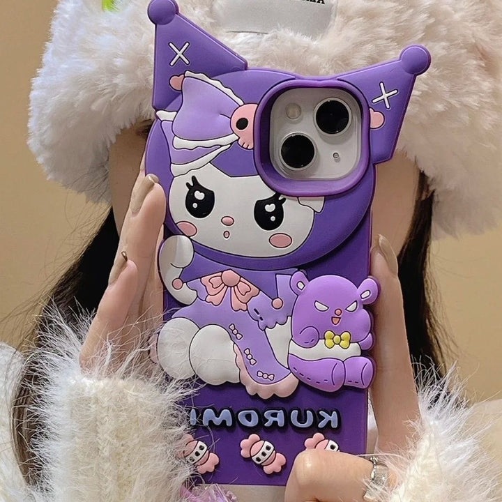 Sanrio Kuromi iPhone Case With Ring - Juneptune