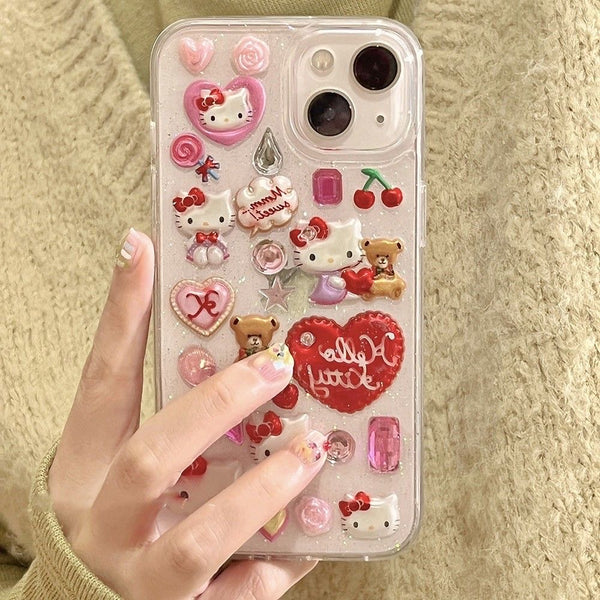 Sanrio Hello Kitty Glitter iPhone Case - Juneptune
