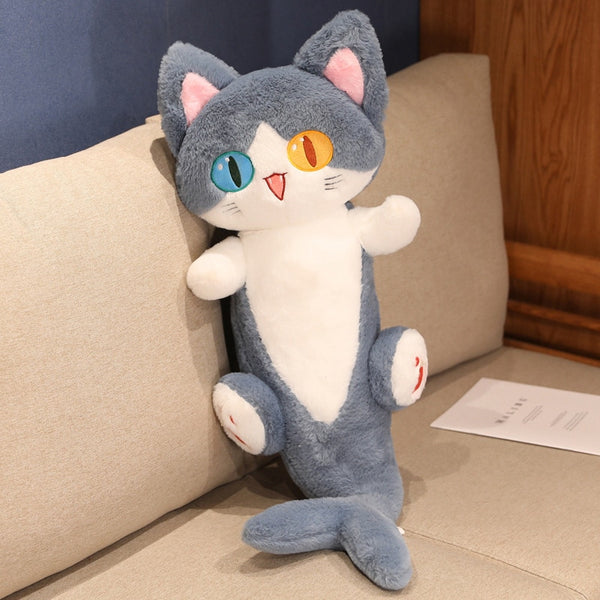 Kawaii Blue Shark Cat Plush Toy - Juneptune