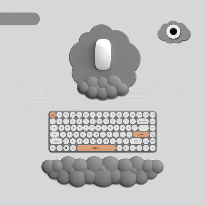 Cute Cloud Bubble Keyboard Wrist Rest - Juneptune