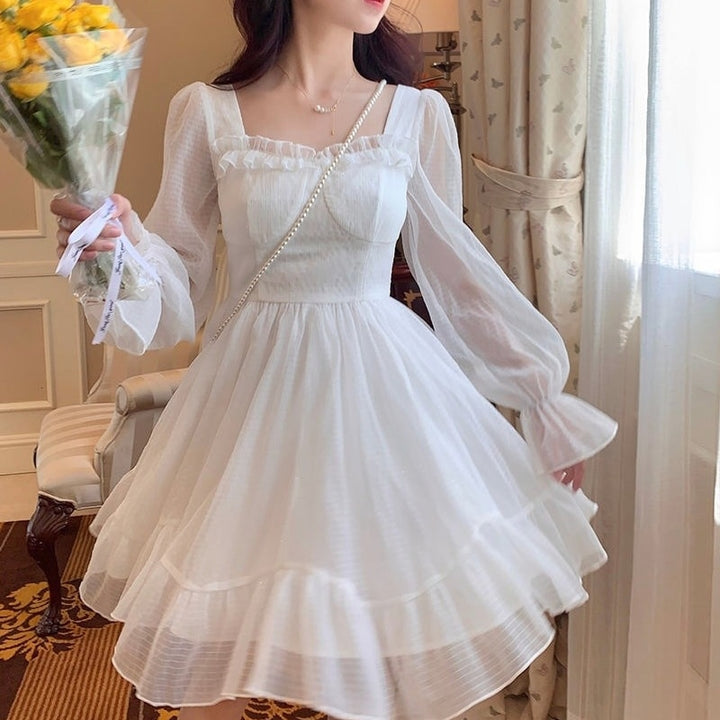 Fairycore Lolita White Dress - Juneptune