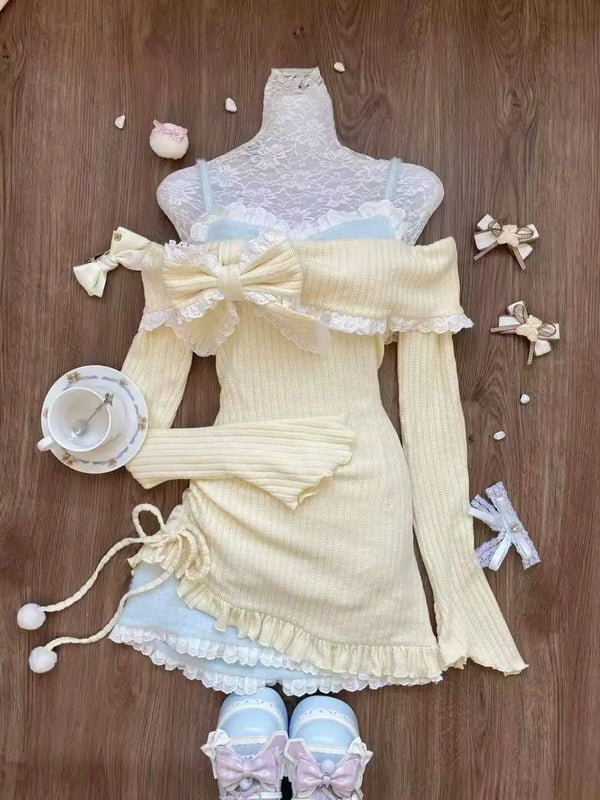 Lemon Cream Tea Outfit Set