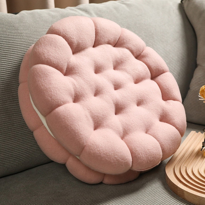 Kawaii Biscuit Shaped Soft Cushion - Juneptune