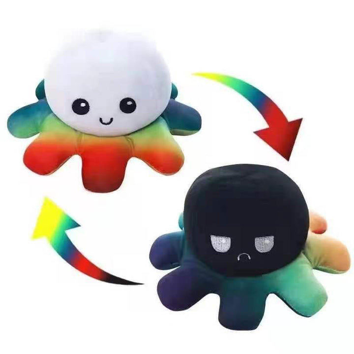 Reversible Cute Octopus Plush Toy - Juneptune