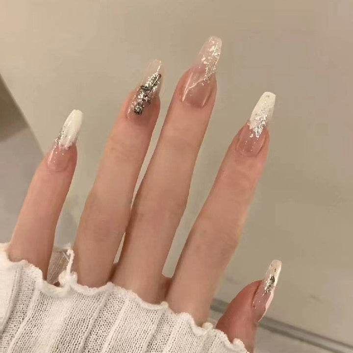 24pcs/Box Press On Cute Aesthetic False Nails - Juneptune