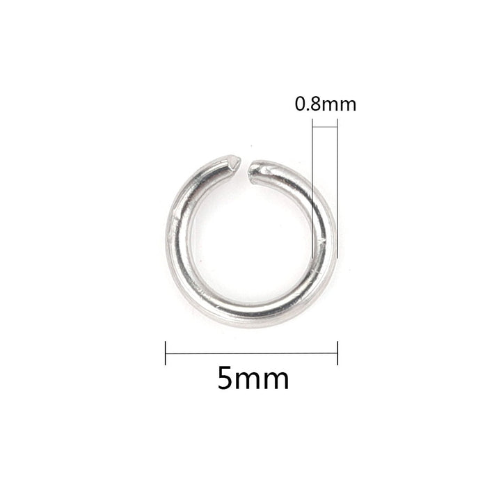 Stainless Steel Open Jump Rings DIY Crafting - Juneptune