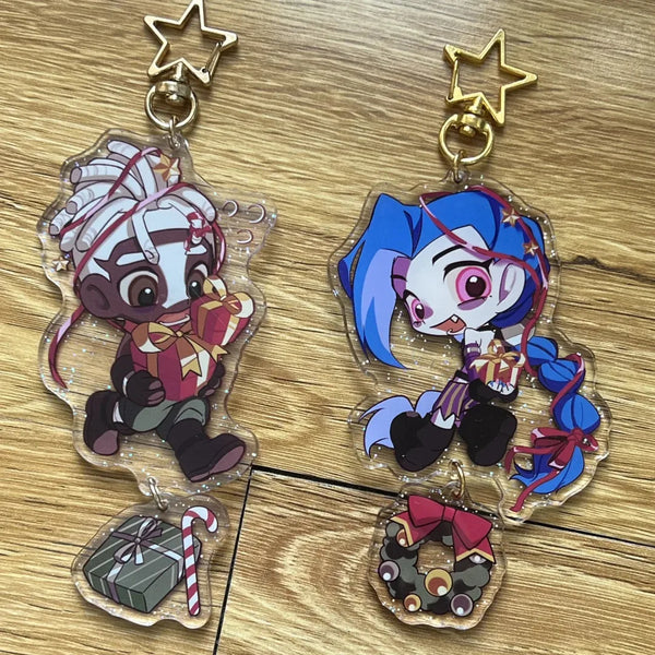 Arcane Jinx & Ekko Keychains