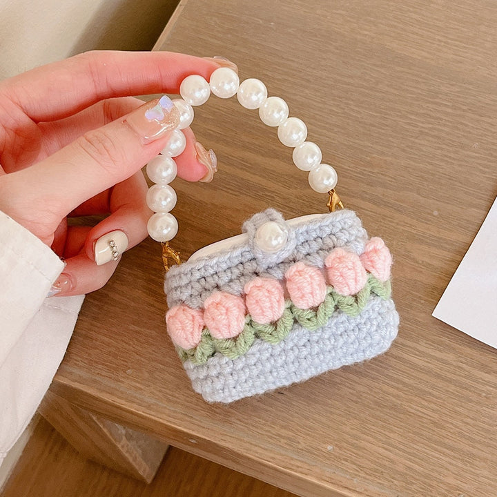 Cute Crochet Tulip Flower Airpods Case - Juneptune