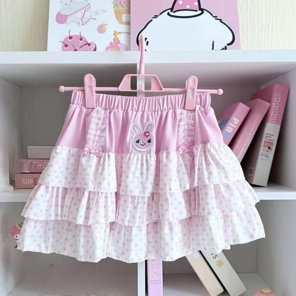 Lolita Bunny Daydream Ruffle Skirt