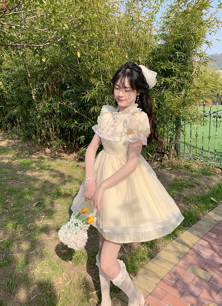 Sweet Lolita Yellow Princess Dress - Juneptune