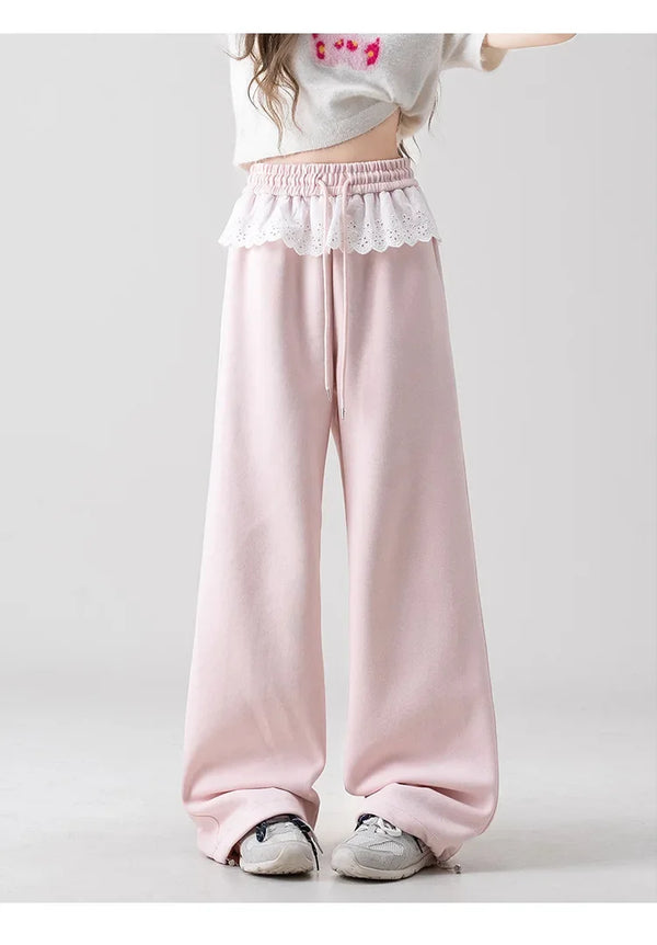 Lace Dream Ruffle Lounge Pants