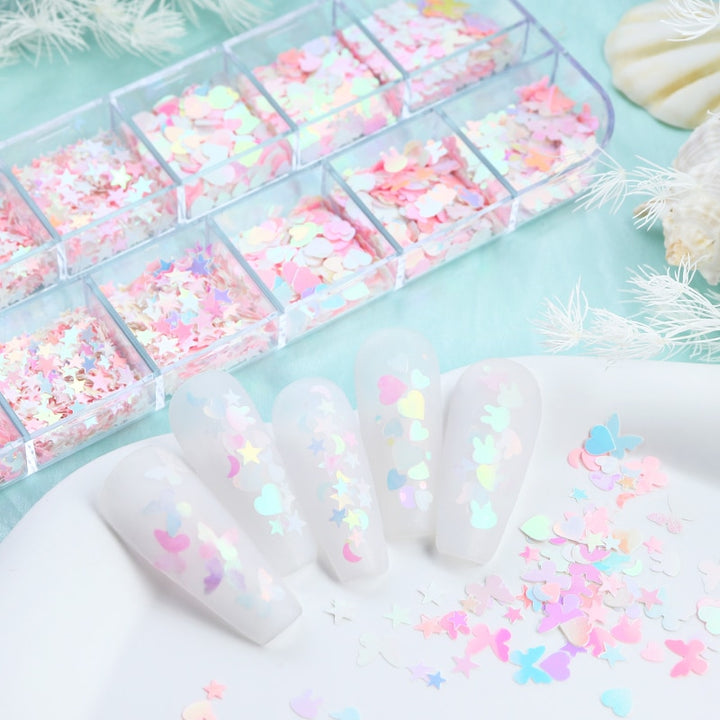 Kawaii DIY Nail Glitter Sequins - Juneptune