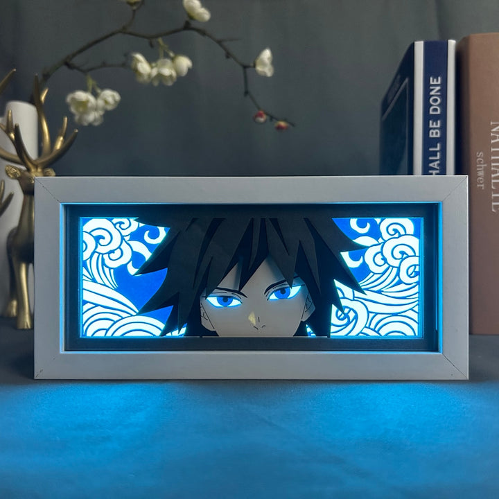 Demon Slayer Giyu Tomioka Anime 3D DIY Box Lamp - Juneptune
