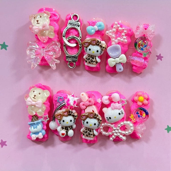 Sugar Sugarcat Carnival Nails Set