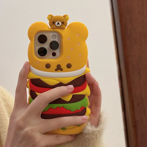 Rilakkuma Hamburger iPhone Case
