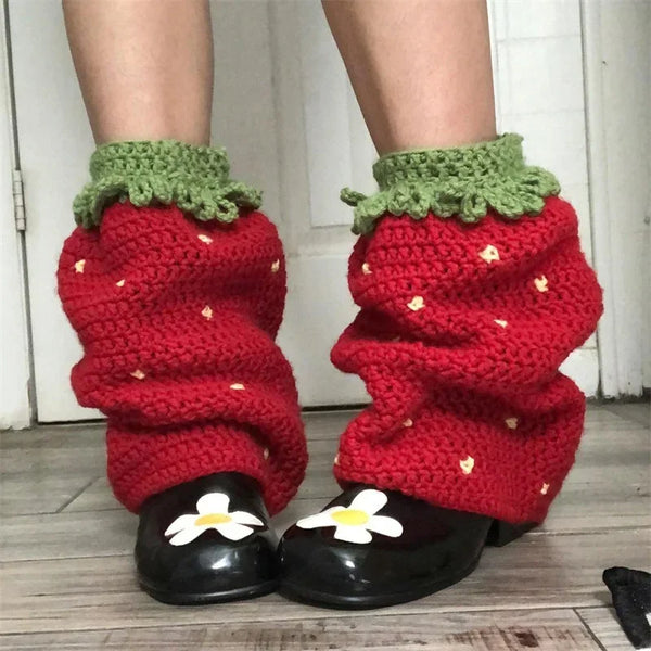 Cottagecore Crochet Cozy Leg Warmers