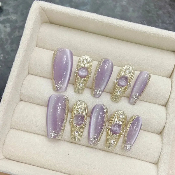 Celestial Cat Eye Nails Set