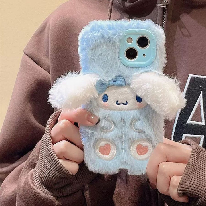 Sanrio My Melody & Cinnamoroll Fluffy iPhone Case - Juneptune
