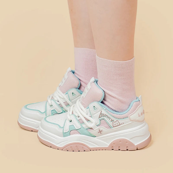 Pastel Bunny Chunky Sneakers