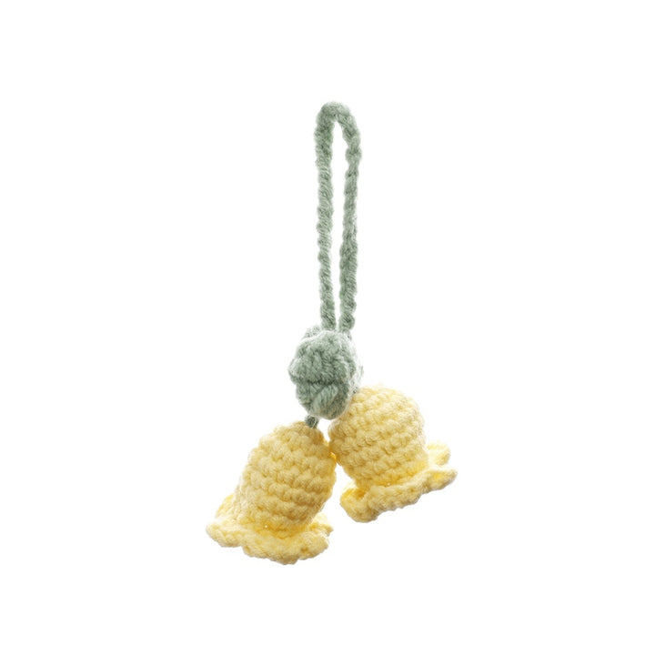Aesthetic Knitted Flower Keychain - Juneptune