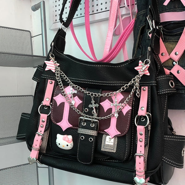 Sanrio Hello Kitty Gothic Crossbody Bag - Juneptune