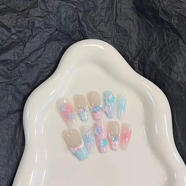 Sugar Cloud Pastel Nails Set