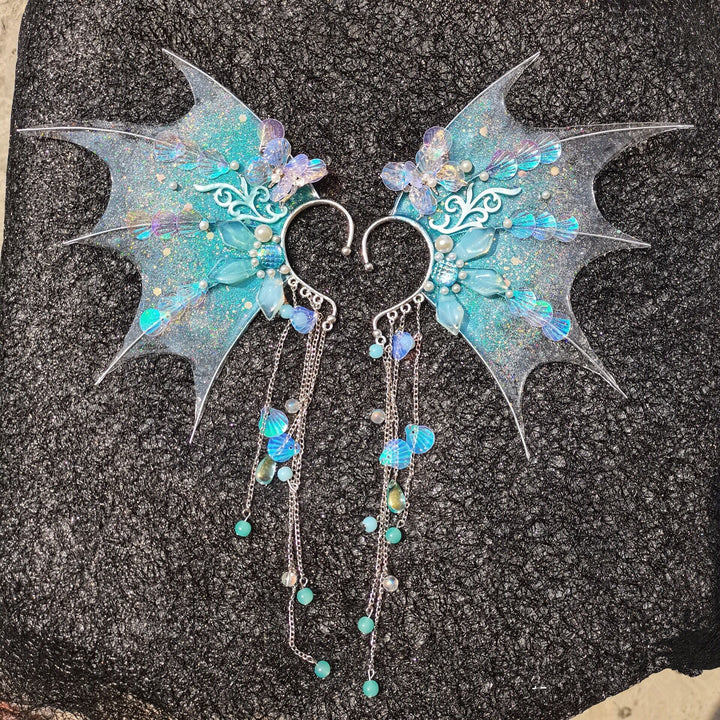 Sea Sparkle Mermaid Earclips - Juneptune