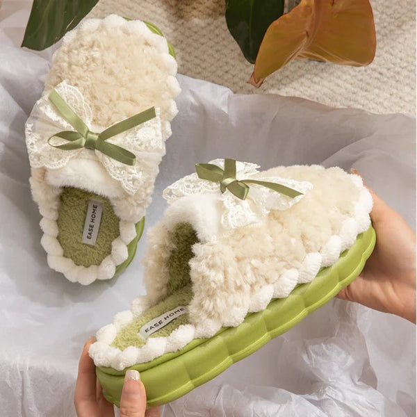 Coquette Fluffy Slippers