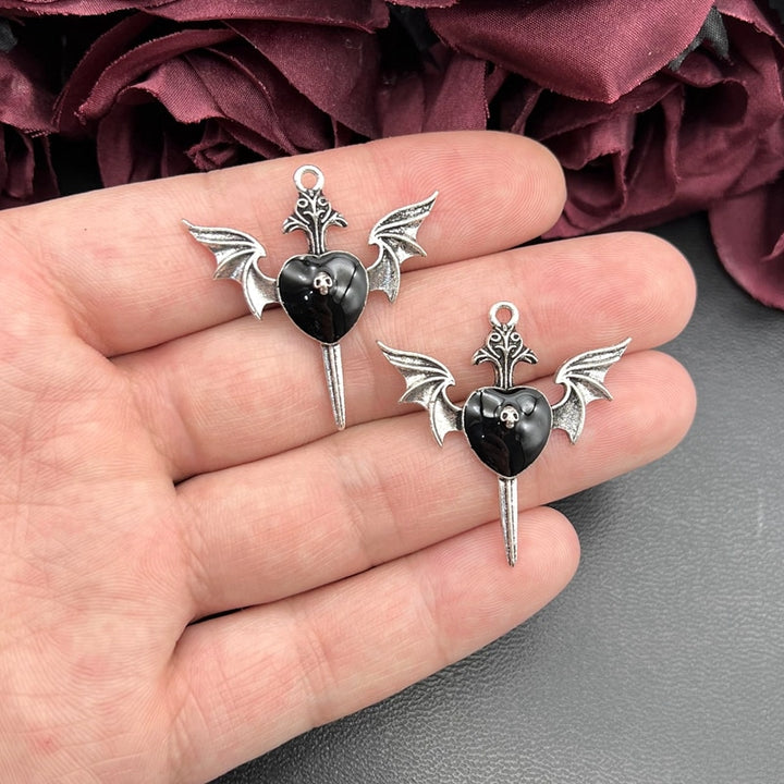 5pcs Goth Skull DIY Charms - Juneptune