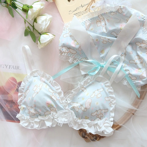 Kawaii Lolita Baby Blue Underwear Set - Juneptune