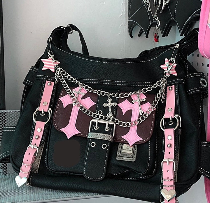 Sanrio Hello Kitty Gothic Crossbody Bag - Juneptune