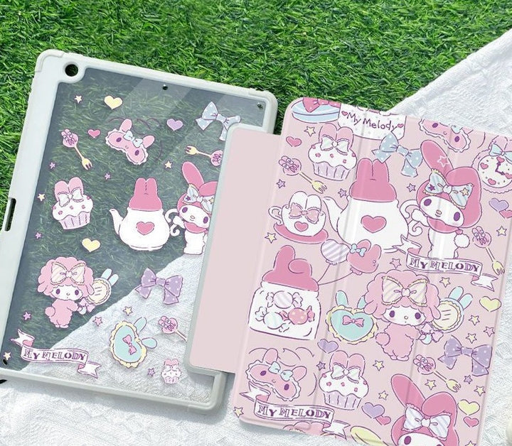 Sanrio My Melody & Cinnamoroll Apple iPad Protective Case - Juneptune