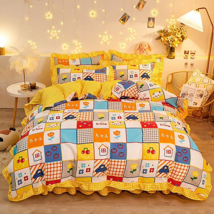 Aesthetic Colorful Bedding Set - Juneptune