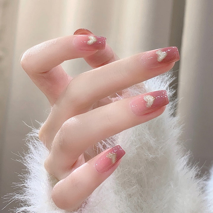 24pcs/Box Press On Cute Aesthetic False Nails - Juneptune