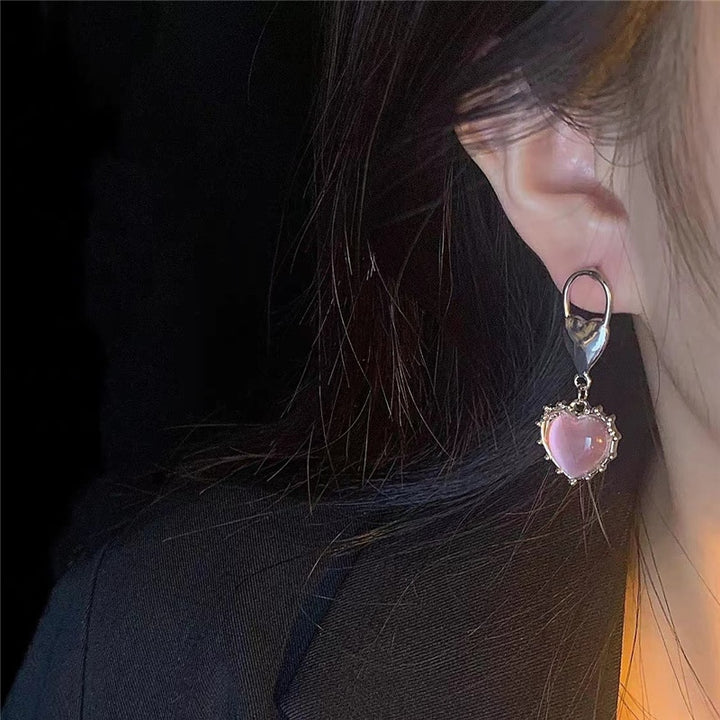 Harajuku Heart Drop Earrings - Juneptune