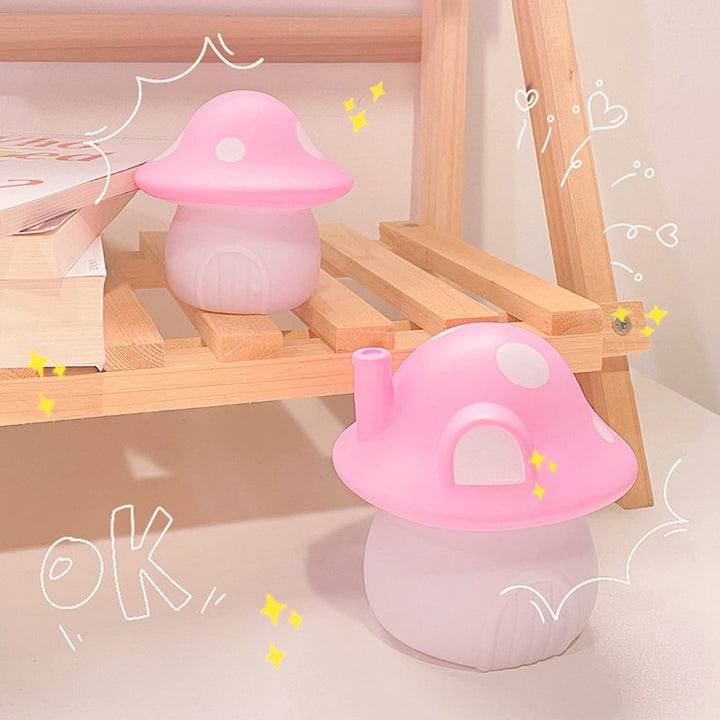 Cute Pink Mushroom Night Light Lamp - Juneptune