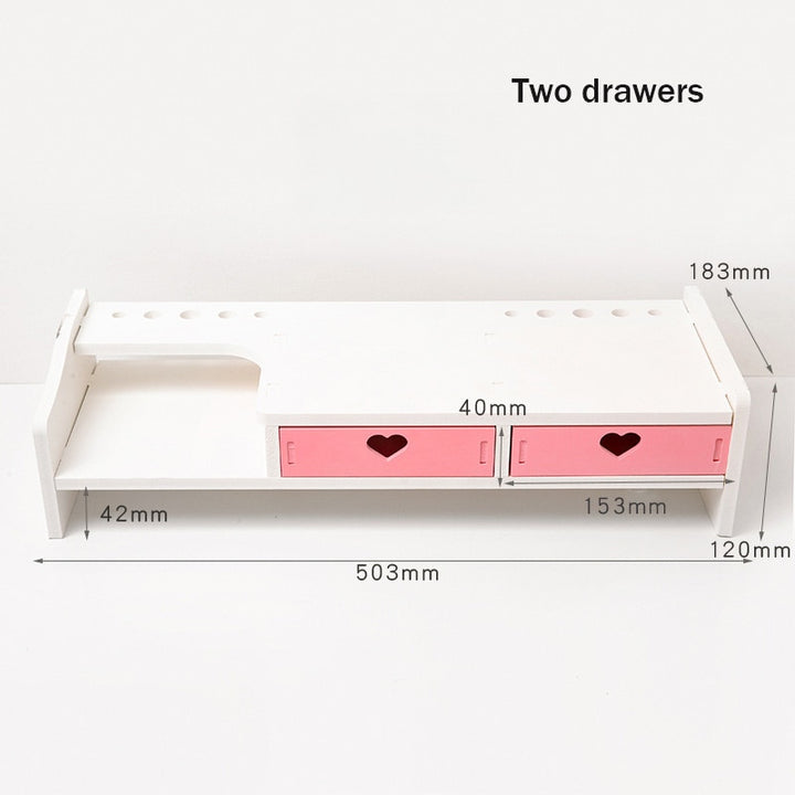 Kawaii Pink Heart Storage Rack - Juneptune